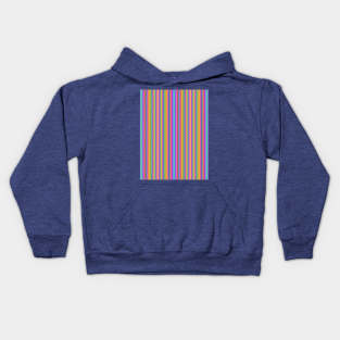 Pretty Rainbow Wiggly Stripes Kids Hoodie